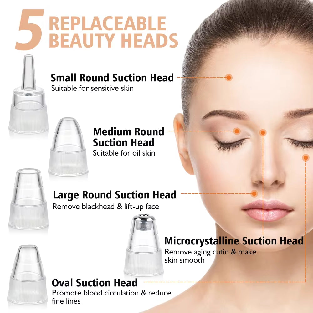 Revolutionary Electric Blackhead Remover Vacuum - Achieve Smooth, Clear Skin with Our Deep Cleansing Facial Tool!