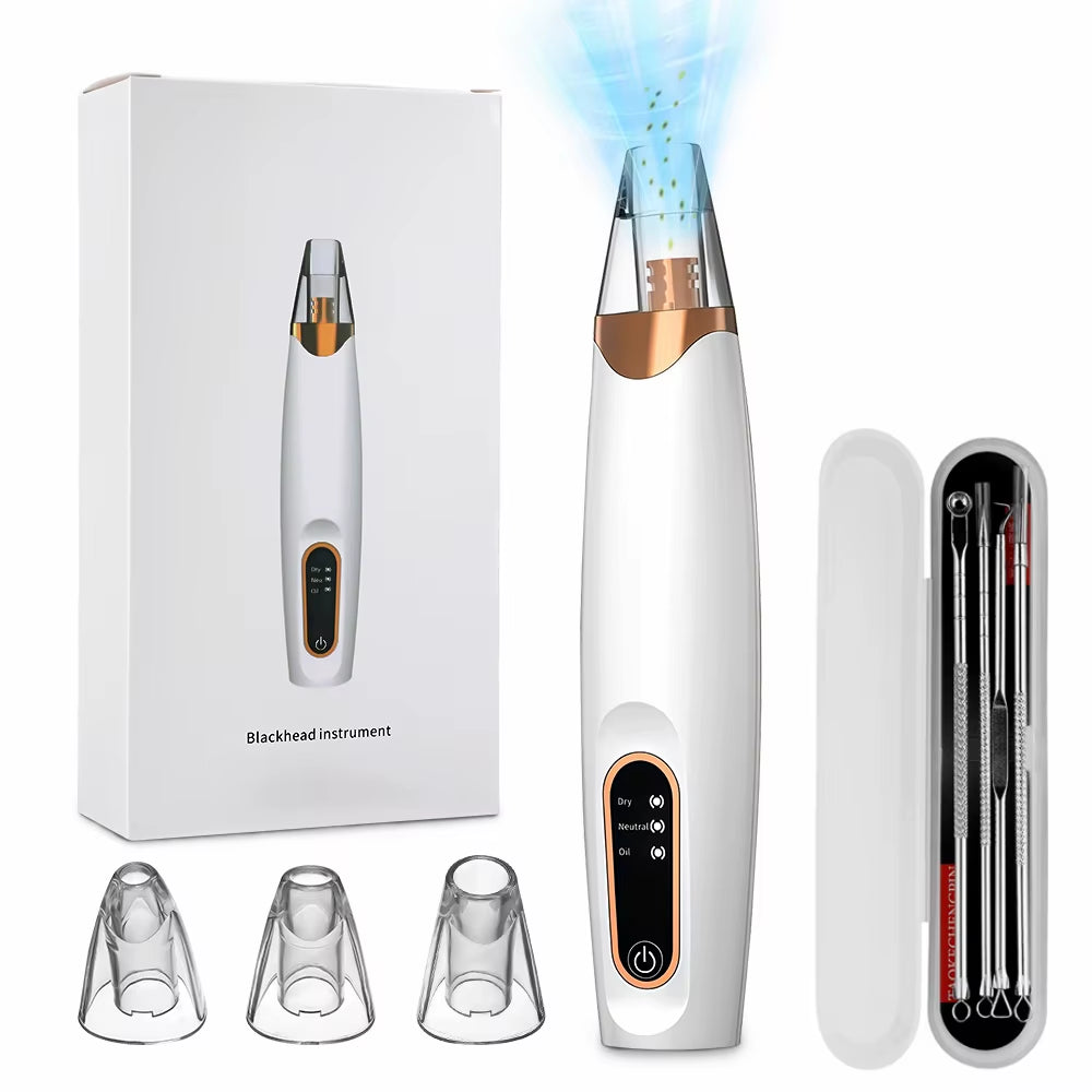 Revolutionary Electric Blackhead Remover Vacuum - Achieve Smooth, Clear Skin with Our Deep Cleansing Facial Tool!